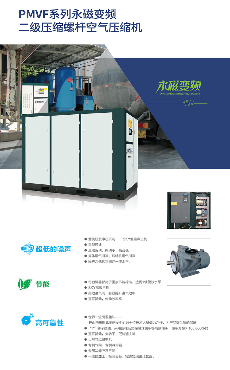 開山PMVF二級壓縮螺桿空壓機(jī)(圖1)