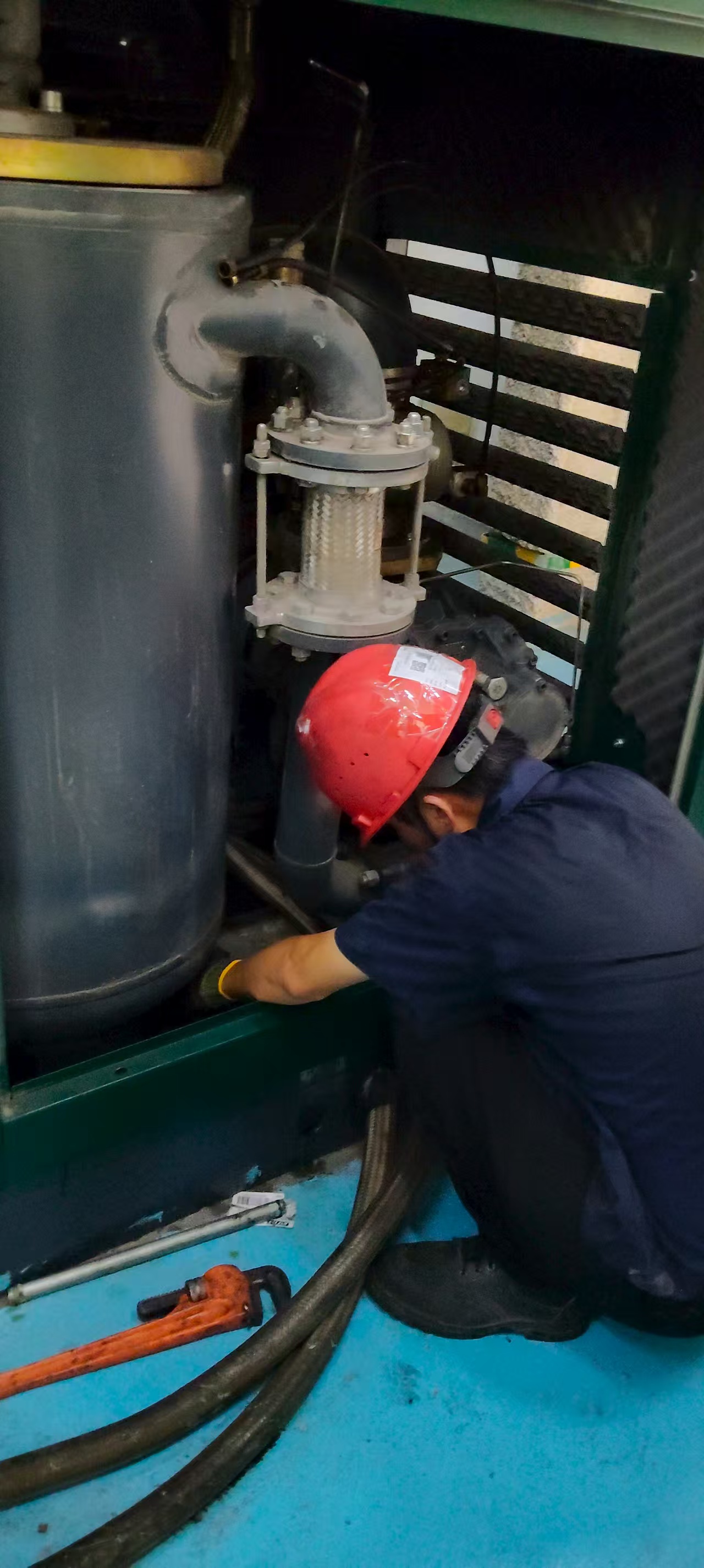 龍巖某制造廠開山空壓機保養(yǎng)